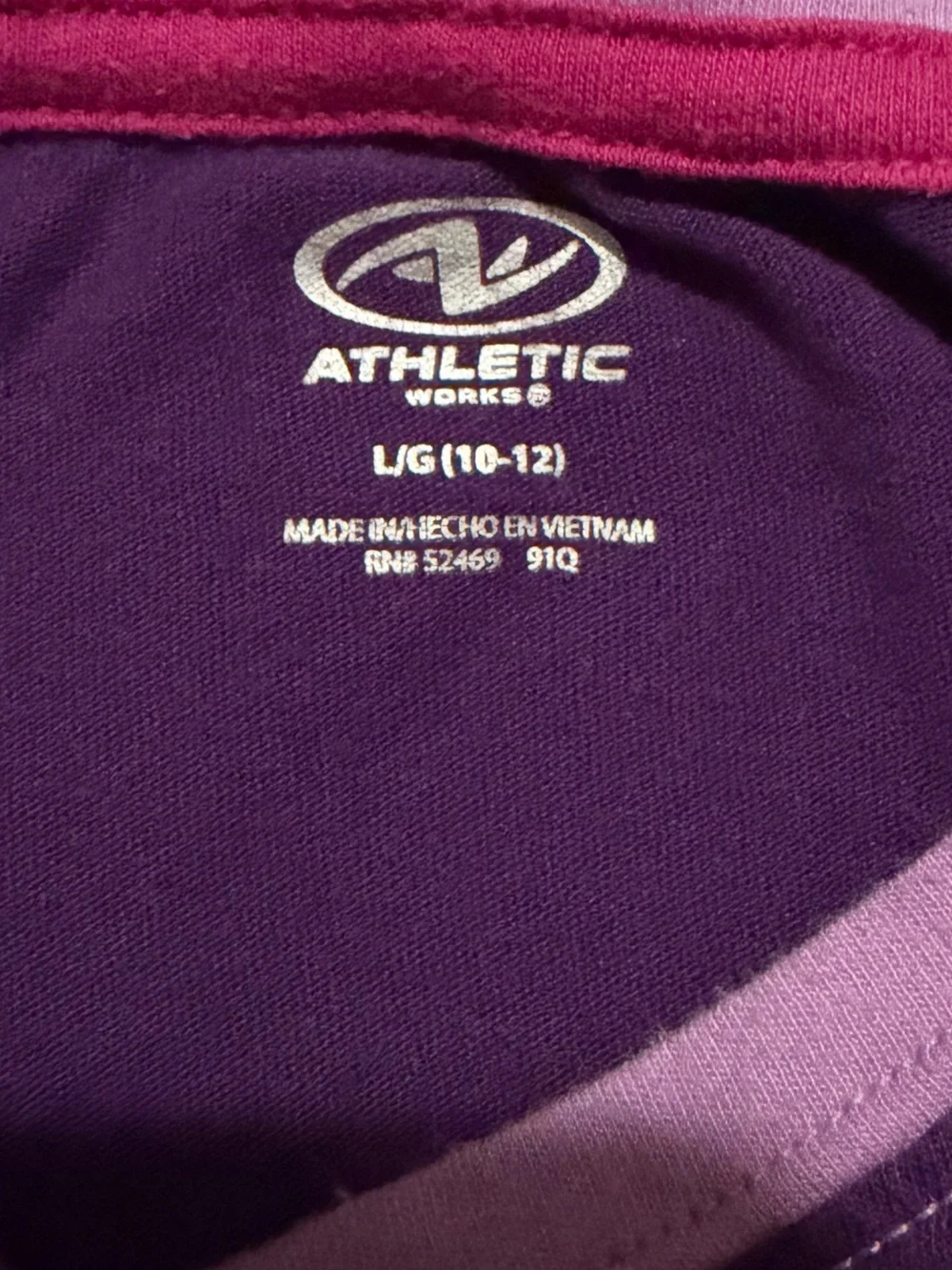 Athletic Works Purple Long-Sleeve Raglan 'LOVE' Sequin Top